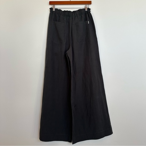 ECOALF Tencel Linen Wide Leg Drawstring Trousers Size Small - Picture 2 of 12